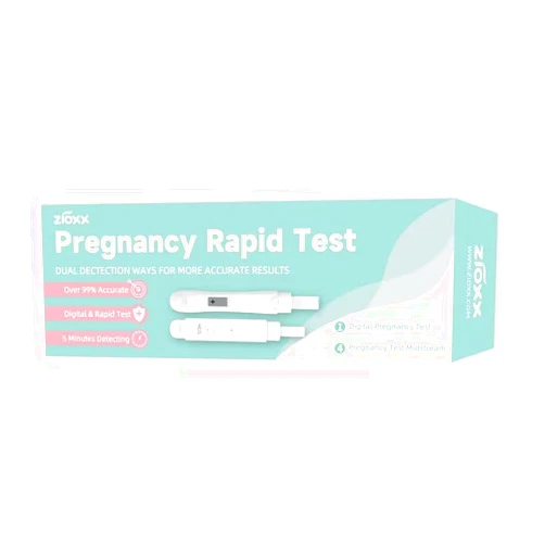 ZIOXX Digital Pregnancy Test Early Results Combo Pack, 1 Digital & 4 Rapid Detection Test Sticks