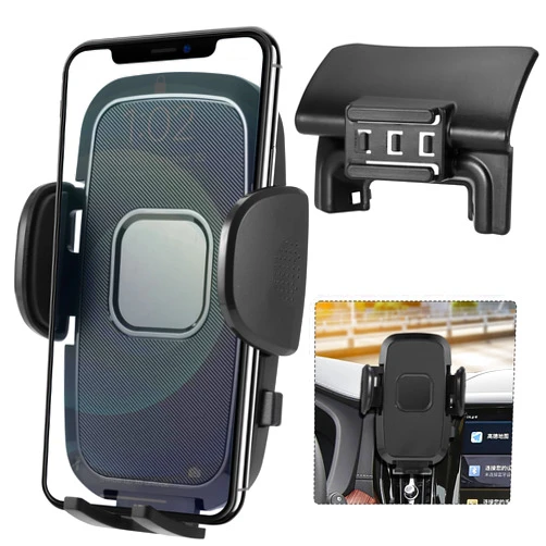 Szyuchen Car Cell Phone Holder Mount for Volvo XC60/XC-60 2024 2023 2022 Accessories, Dashboard & Air Vent Bracket with Custom Base Compatible for 4.0