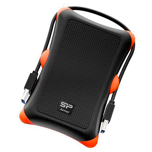 SP Silicon Power Silicon Power 2TB Rugged Portable External Hard Drive Armor A30, Shockproof USB 3.0 for PC, Mac, Xbox and PS4, Black
