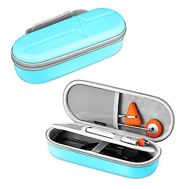 SKYREH Nurse Stethoscope Case, SKYREH Travel Hard Stethoscope Case for 3M Littmann Classic III, 3M Littmann Cardiology IV, MDF Acoustica Lightweight Stethoscope (Blue)