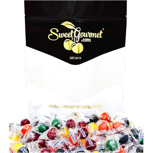 SweetGourmet Assorted Jaw Busters Jawbreakers Wrapped Hard Candy | 1 Pound