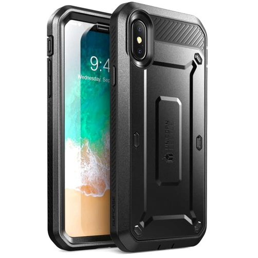 SUPCASE Unicorn Beetle Pro Series Case Designed Designed for iPhone X, with Built-in Screen Protector Full-Body Rugged Holster Case for Apple iPhone X/iPhone 10 (2017 Release) (Black)