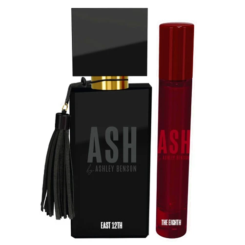 Ash by Ashley Benson East 12th and The Eighth Fragrance Set - Scent of New York - Scent of Parisian Elegance - Perfume for Women - Rose Damask, and Black Cedar, and Bergamot - 2 pc