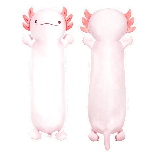 Tianmihou 22 inch Large Cute Pink Axolotl Stuffed Animals, Big Soft Long Axolotl Plushies Toy Body Pillow, Gift for Kids Boys Girl Birthday, Valentine's Day