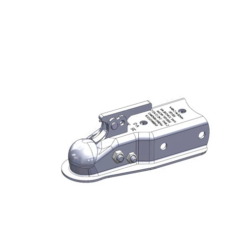 Ultra-Tow XTP Auto-Locking Trailer Coupler - 3500-Lb. Capacity, Fits 2in. Ball, 3in.W Channel