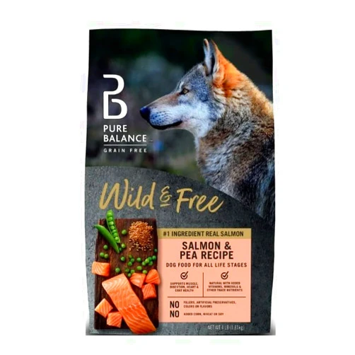 Generic Pure~Balance Wild & Free Salmon & Pea Recipe Dry Dog Food, Grain~Free, Natural Nutrition for All Dog Life Stages, No Fillers or Artificial Preservatives, Supports Healthy Coat & More ~ (11 Lbs).