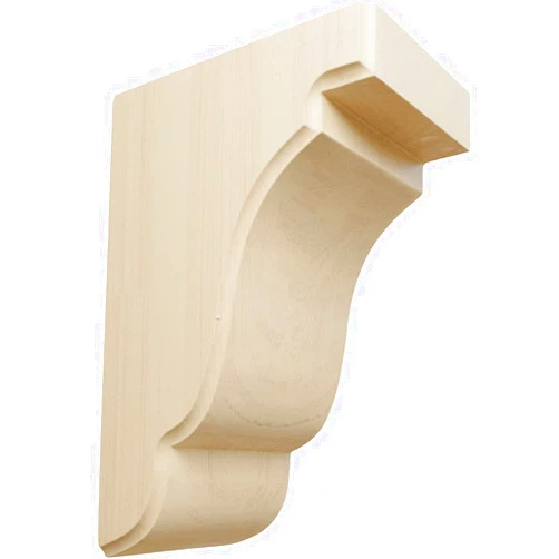 Ekena Millwork BKTW04X05X08BERW Bedford Wood Brackets, 3 1/2