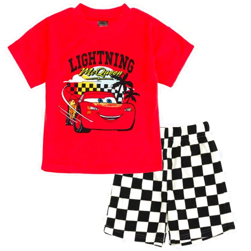 Disney Lion King Mickey Mouse Cars T-Shirt and Shorts Outfit Set Toddler to Big Kid Sizes (2T - 10-12)