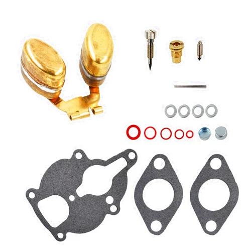 Raseparter Carburetor Rebuild Repair Kit w/Float Replacement for Zenith Wisconsin Engine VH4D VHD TJD THD AHH Replacement for LQ39