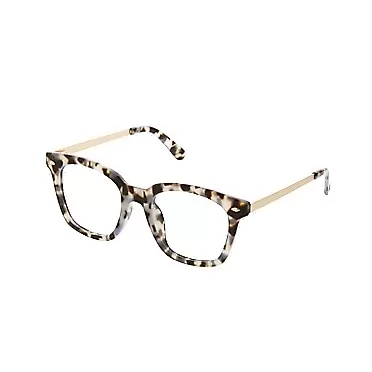 peepers by peeperspecs Women's Blue Light Blocking Glasses-Limelight Oversized Filtering Reading Gray Tortoise - Focus Blue Light Filtering Lenses 50 Millimeters 2 x
