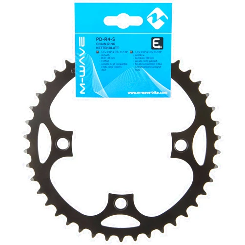 M-Wave SAMOX PD-R4-S E-Bike Chain Ring, 104 mm / 46 Teeth, for 1/2