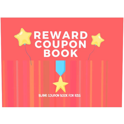 Ayur Reward Coupon Book: Blank Coupon Book for Kids - 38 Colored Vouchers - Fill In A Ticket To Show Appreciation To Your Children
