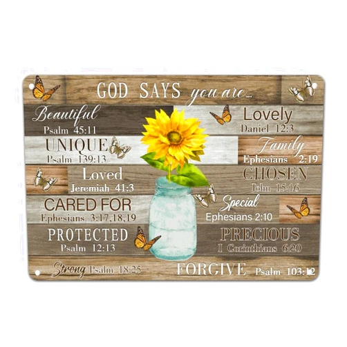 Generic Sunflower in Vase Tin Plaque Color Stitching Wood Grain Metal Sign Vintage Metal Wall Decor Art Graduation Gift Wall Door Plaque for Mantel Master Room Condo Front Door Ready to Hang 8x12in