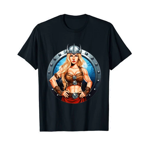 Awesome Viking Shirts Viking Warrior US American Flag Norse Mythology T-Shirt