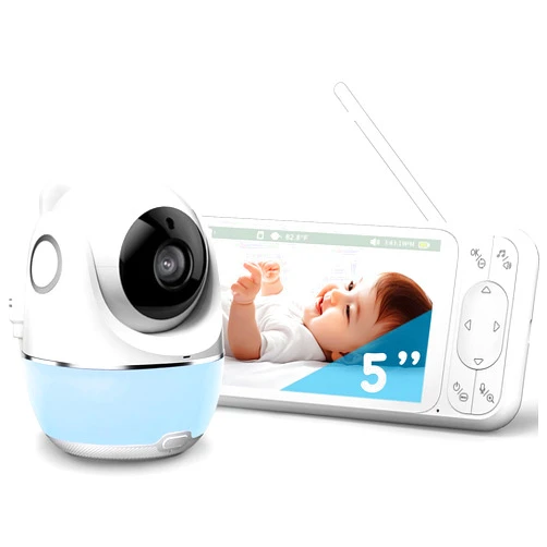 Buradin Baby Monitor with Camera and Audio, Baby Monitor No Wifi w/1200ft Range, 5