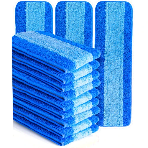VanDuck Microfiber Cleaning Pads Compatible with Bona Mop (12 Pack) - Microfiber Mop Pads for Hardwood Floor for 18 Inch