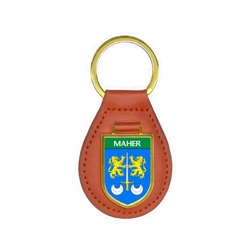 Historic Families Maher Family Crest Coat of Arms Key Chains