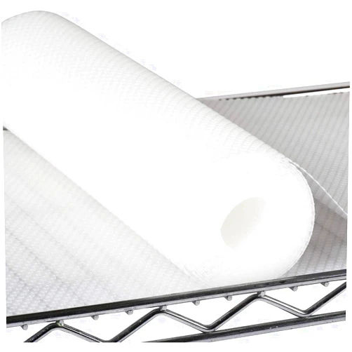 PABUSIOR Pantry Shelf Liner for 16 inch Wire Shelving - Clear Wire Shelf Liner Precise Size 15.5 x 157 Inch - Easy to Cut, (Thick 1.2mm) Transparent Shelves Mat for Garage Drawer