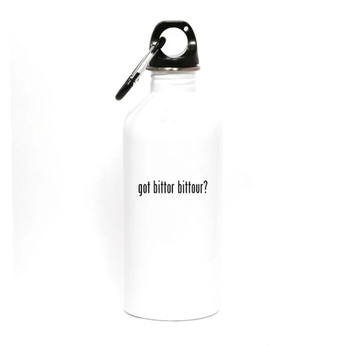 Los Drinkware Hermanos got bittor bittour? - White Water Bottle with Carabiner 20oz