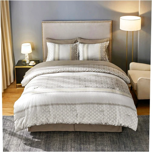 Bedsure Queen Size Bedding Set - 7 Pieces Hotel Style Queen Bed in a Bag Comforter Set with Sheets, Soft Textured Queen Bedding Comforter Set, Luxurious Bedding Set