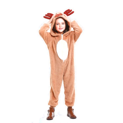 Gomukot Direct Gomukot Kids Reindeer Costume Christmas Deer Romper Jumpsuit for Boys and Girls One Piece Outfit