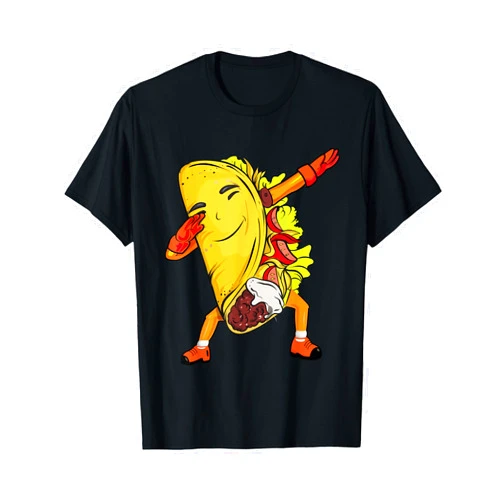 Cute Tacos Mexican Food Lover Apparel Tees By FPCo Dabbing Taco Funny Tacos Cinco De Mayo Kids Boys Pajama T-Shirt