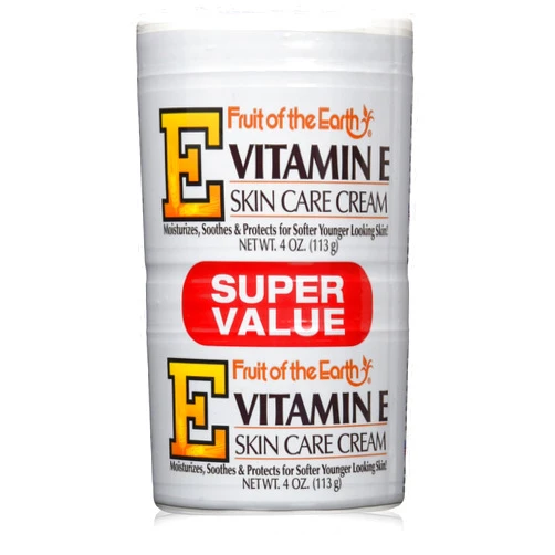 Fruit of the Earth Vitamin-E Cream 4 oz. + 4 oz. Jar (Case of 6)