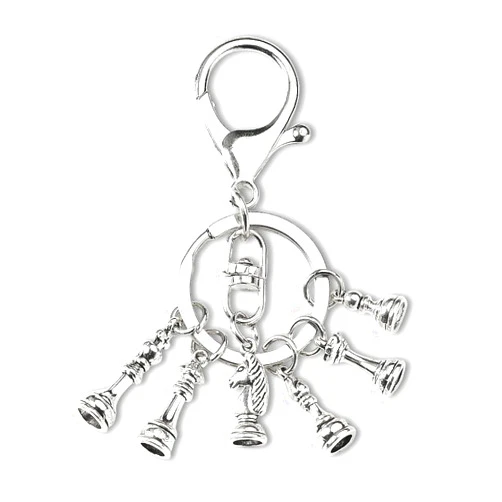 Siopue Chess Gifts Keychain for Chess Player Christmas Birthday Gifts for Son Daughter Chess Masters Inspirational Chess Decorations for Chess Lovers Smart Keychains for Chess Master Keyrings