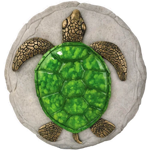 Spoontiques -Garden Décor - Turtle Stepping Stone - Decorative Stone for Garden
