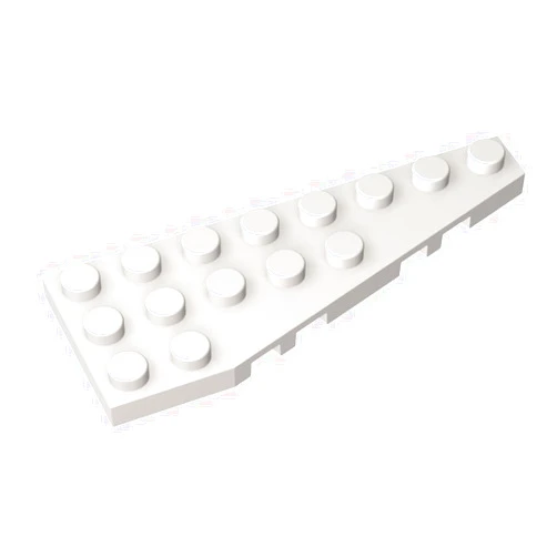 Eske Kouri Gobricks GDS-553-090 Wedge Plate 8 x 3 Right Compatible with 50304 All Major Brick Brands Toys Building Blocks Technicialal Parts Assembles DIY