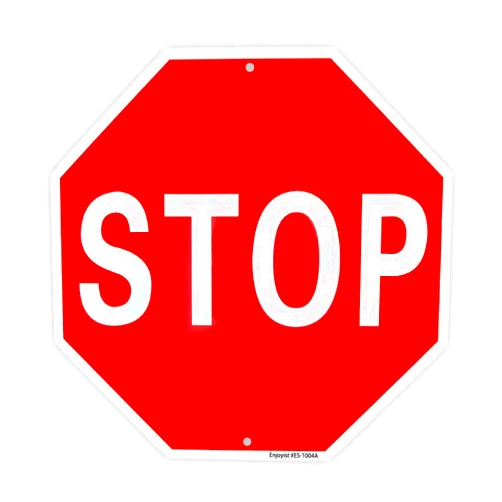 Enjoyist Stop Sign Street Slow Warning Reflective Signs 12