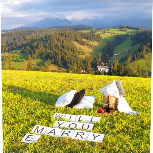 WYMM Will You Marry Me Sign Oversized Wood Tiles for Wedding Proposal Decorations- 13 Letters for Indoor and Outdoor Use