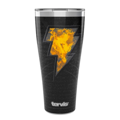 Tervis Warner Brothers DC Comics Black Adam Suit Triple Walled Insulated Tumbler Travel Cup Keeps Drinks Cold & Hot, 30oz, Stainless Steel
