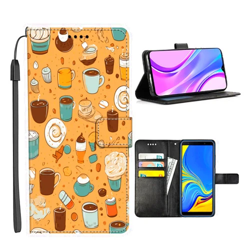 DeweiDirect Wallet Case for Samsung Galaxy Note 20 Note 20 Ultra Note 10 Note 10+ Note 8 Note 9 4G/5G with Coffee-BT7,Multifunction Folio Pocket