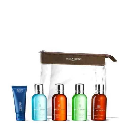 Molton Brown The Refreshed Adventurer Body & Hair Carry-On Bag Premium Beauty Gel Cypress