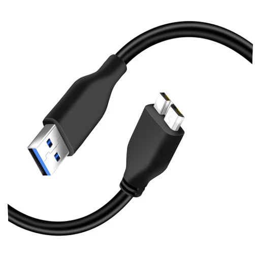 Storite 45CM Micro B Cable, USB 3.0 A Male to Micro USB 3.0 Sync Cord high Speed Upto 4.8 Gbps Data Transfer Cable Data Wire for Portable External Hard Drive -1.45 feet-Black