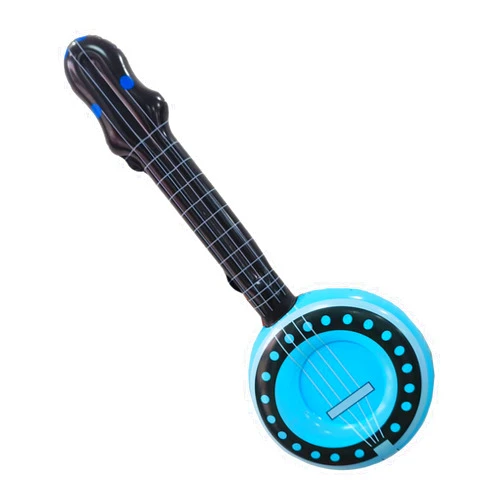 Nishiyuenyi Inflatable Banjo Toy 80S 90S Lightweight Inflatable Instrument Party Decoration for Party Holiday Wedding Birthday