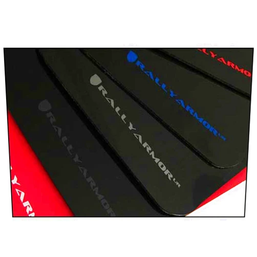 Rally Armor MF12-UR-BLK/RD Black, Red Mud Flap with Logo (Universal Fitment (no Hardware) UR), 1 Pack