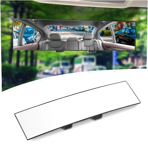 SINGARO Interior Rearview Mirrors, Universal Panoramic Car Rear View Mirror Accessories, Wide Angle Reduce Blind Spot Effectively for Car, Jeep, Truck, Motorcycle, Tractor, ARB, ATV, SUV, RV