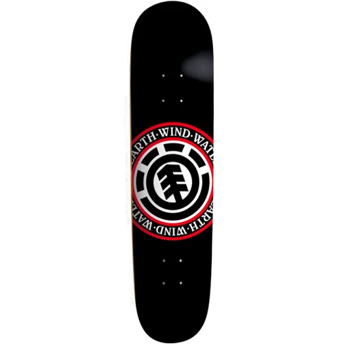 Element Elemental Seal Skateboard Deck -8.0 Black - Assembled AS Complete Skateboard