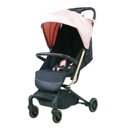 Trenana Lightweight Baby Stroller,Ultra Compact & Airplane-Friendly Travel Stroller, One-Handed Folding Stroller for Toddler, Only 13lbs,with Sleep Shade, Oversize Basket(Pink)