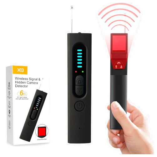 Agelkvoy Hidden Camera Detectors,Portable Camera Detectors, GPS Tracker Detector for Car Indoor Home Hotel Travel Office,4 Levels Sensitivity
