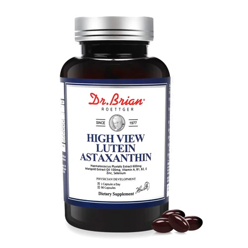 DR.BRIAN ROETTGER Eye Vitamin Lutein Astaxanthin Capsule–Eye Vitamins and Supplement Formula with Astaxanthin 6mg Lutein 20mg Zinc 8.5mg Selenium 40ug and Vitamin A, B1, B2, E Key Nutrients to Support Eye Health