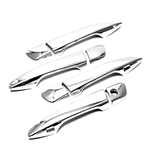 S SIZVER Signature Triple Chrome Plated 8pcs Chrome Door Handle Cover Overlay Compaitble with IS250 IS350 ES350 ES300h GS RX CT200h