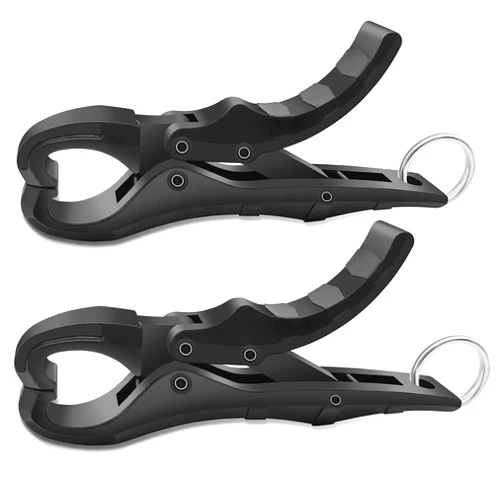 PAPAZOO 4.5'' Fish Lip Gripper, Digital Scale Hook Non-Puncture Replacement Clamp - Fish Grabber for Fishing Cull Tag Tournament Bass Fishing Culling System Accessories (Pack of 2)