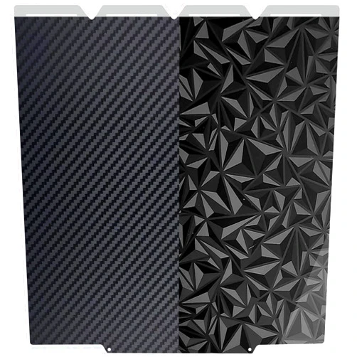 Shion.Kwoo Upgraded for Snapmker U1 Smooth Build Plate Carbon Fiber PEO PET Sheet Double Sided Printed Bed Spring Steel Flexible Platform for Snapmker 3D Printer Accessories Bed Plate