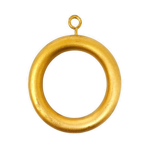 GALAXY INDIACRAFT Premium 12 Pcs Wooden Curtain Drapery Rings, Golden for 0.5 to 1.25 Inch Curtain Rod Pole Galaxy Indiacraft