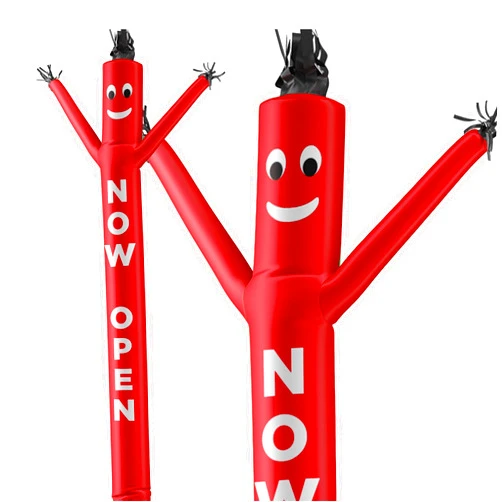 LookOurWay Air Dancers Inflatable Tube Man Attachment - 20 Feet Tall Wacky Waving Inflatable Dancing Tube Guy for Business Promotion (Blower Not Included) - Now Open