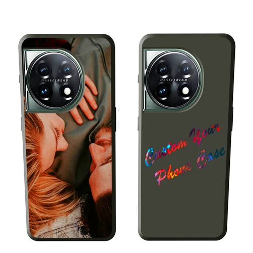 GSDMFUNNY Custom Photo Case for OnePlus 11 5G Customize Personalized Picture Text Phone Case for OnePlus 11 5G Compatible with OnePlus 11 5G Black TPU Covers Cases Gifts