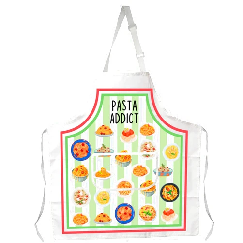 JXGZSO Italian Pasta Apron Pasta Addict Apron Italian Pasta Lover Gift Pasta Types Apron Italian Gifts Italian Food Apron